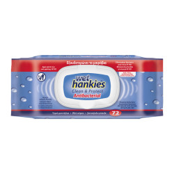 Wet Hankies Αντιβακτηριδιακά Υγρά Μαντηλάκια