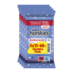 Wet Hankies Αντιβακτηριδιακά Υγρά Μαντηλάκια