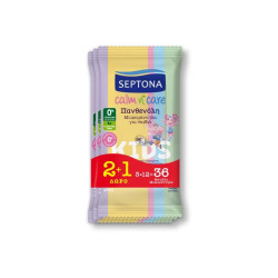 Septona Μωρομάντηλα Calm n' Care Πανθενόλη 36τεμ 2+1 δώρο