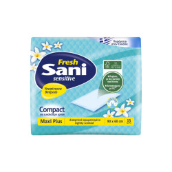 Sani Fresh Sensitive Maxi Plus Fresh Υποσέντονα Ακράτειας 15τεμ
