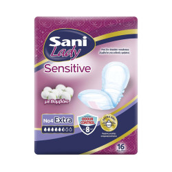 Sani Lady Sensitive Σερβιέτες Ειδικών Χρήσεων No 4 Super 16τεμ