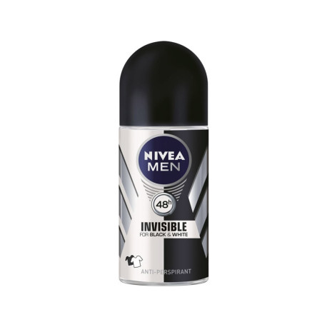 Nivea Men Invisible for Black & White Roll-On Αποσμητικό